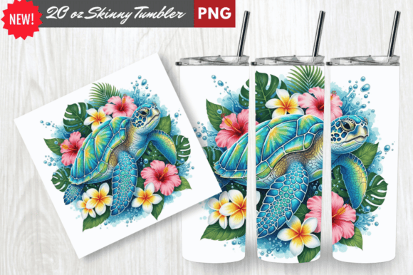 Download Crystal Shell Sea Turtle Tumbler Wrap - Tumbler Collection