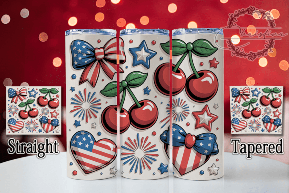 Download Fourth of July Patriotic Bow Tumbler - Tumbler Collection
