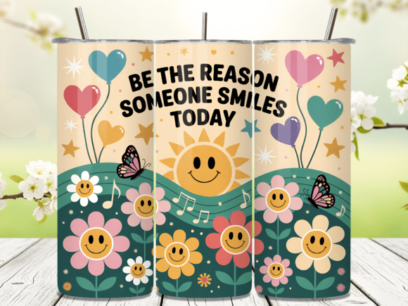 Download Positive Vibes Sublimation Tumbler Wrap - Tumbler Collection