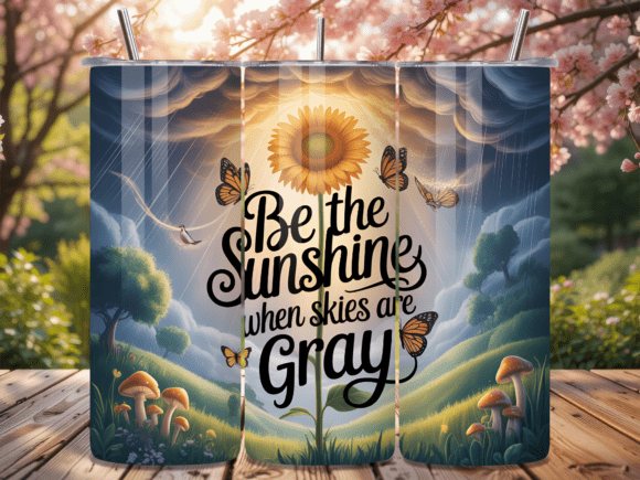 Download Be the Sunflowers Inspirational Tumbler - Tumbler Collection