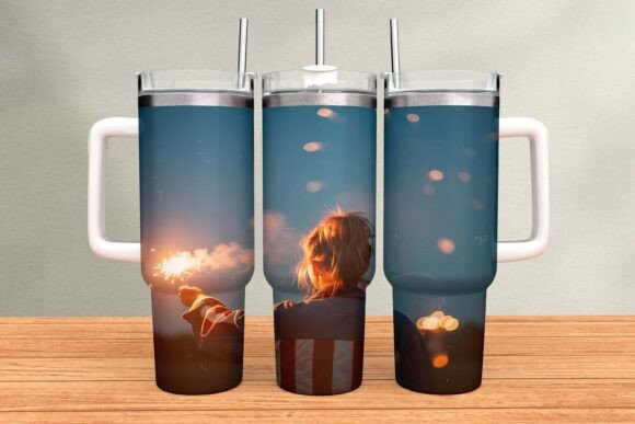 Download Patriotic Grand Fireworks Tumbler Wrap - Tumbler Collection