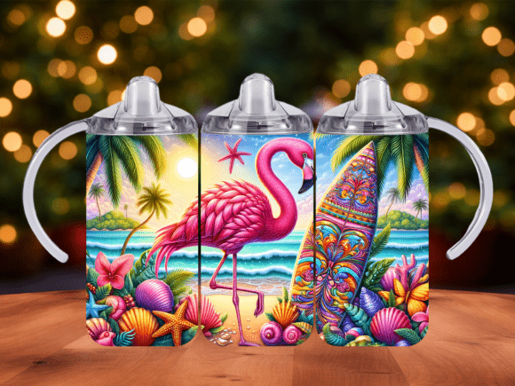 Download Flamingo Tropical Floral 12 Oz Tumbler - Tumbler Collection