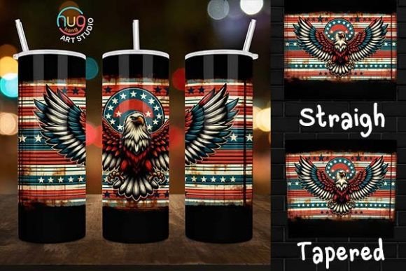 Download Vintage USA Flag Eagle Rustic Tumbler - Tumbler Collection