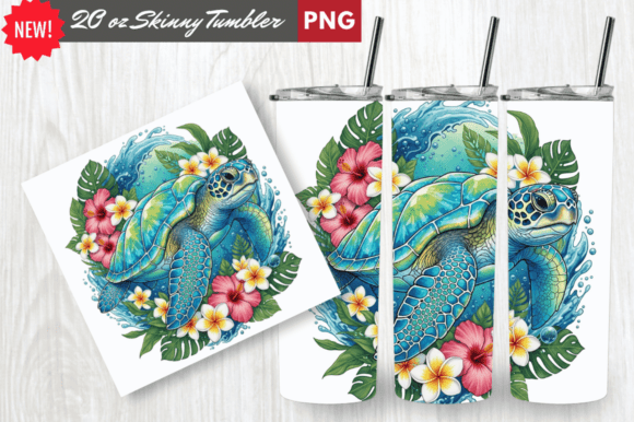 Download Crystal Shell Sea Turtle Tumbler Wrap - Tumbler Collection