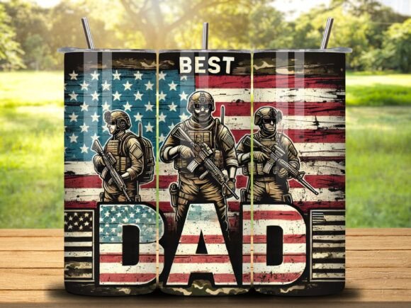 Download Best Dad Tumbler Wrap Sublimation Vol.4 - Tumbler Collection