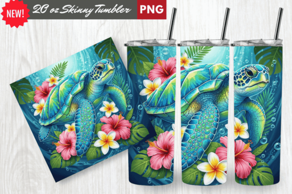 Download Crystal Shell Sea Turtle Tumbler Wrap - Tumbler Collection