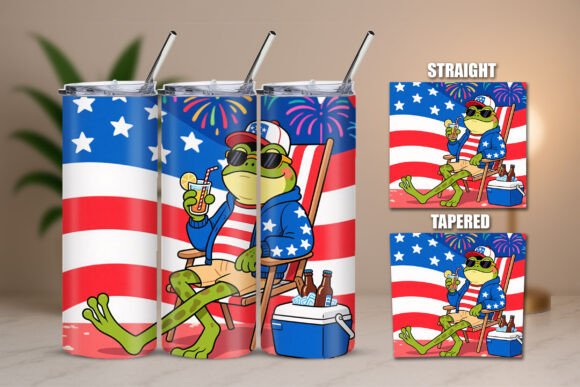 Download USA Frog Fireworks Tumbler Wrap - Tumbler Collection