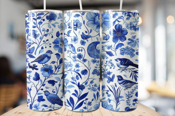 Download Bird Vintage Floral Tumbler Wrap - Tumbler Collection