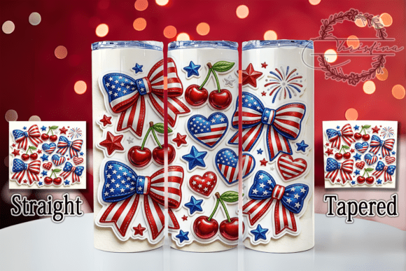 Download Fourth of July Patriotic Bow Tumbler - Tumbler Collection
