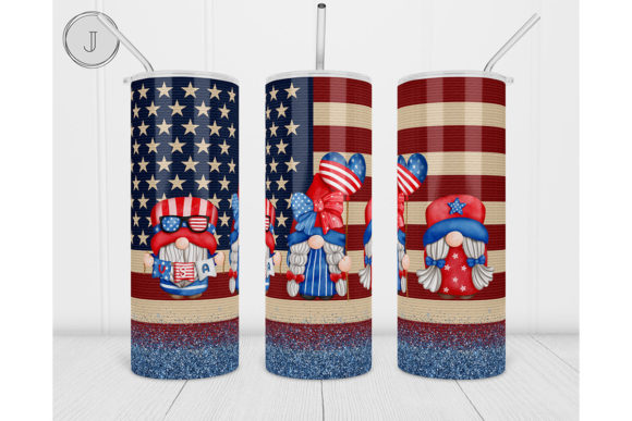 Download 20oz Gnome American Tumbler Patriotic - Tumbler Collection