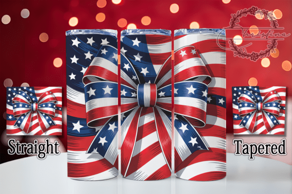Download Patriotic Bow 20oz Tumbler Wrap - Tumbler Collection