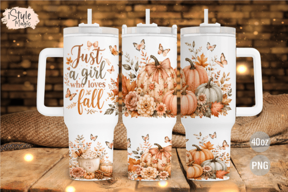 Download Just a Girl Who Loves Fall 40oz Tumbler - Tumbler Collection
