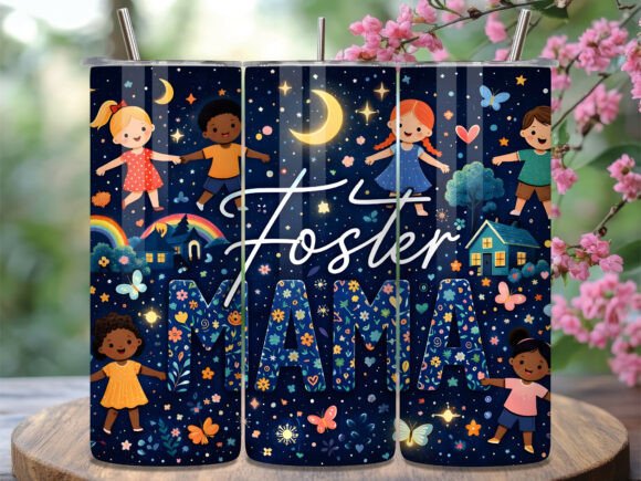 Download Foster Mama Night Sky Kids Tumbler Wrap - Tumbler Collection