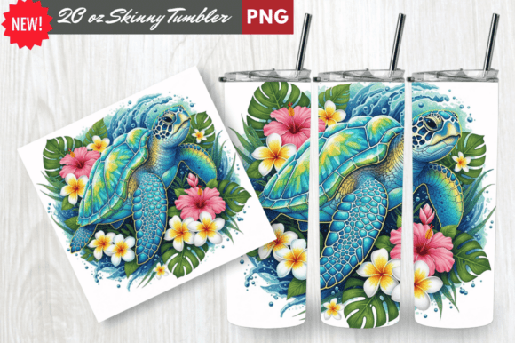 Download Crystal Shell Sea Turtle Tumbler Wrap - Tumbler Collection