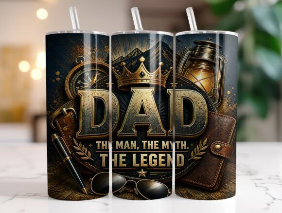 Download The Man the Myth the Legend Dad Tumbler - Tumbler Collection