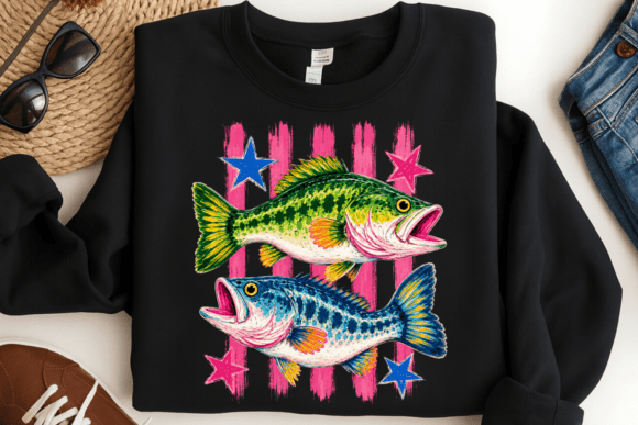 Download Patriotic Bass Fishing PNG - Fishing png Collection