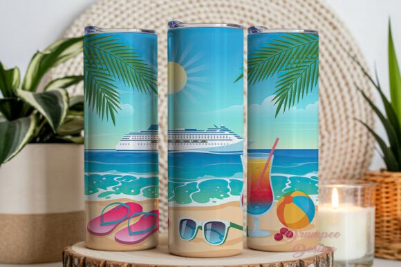 Download Tropical Cruise Vacation Tumbler Wrap - Tumbler Collection