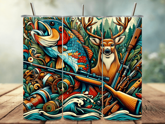 Download Hunting and Fishing Tumbler Wrap PNG - Tumbler Collection